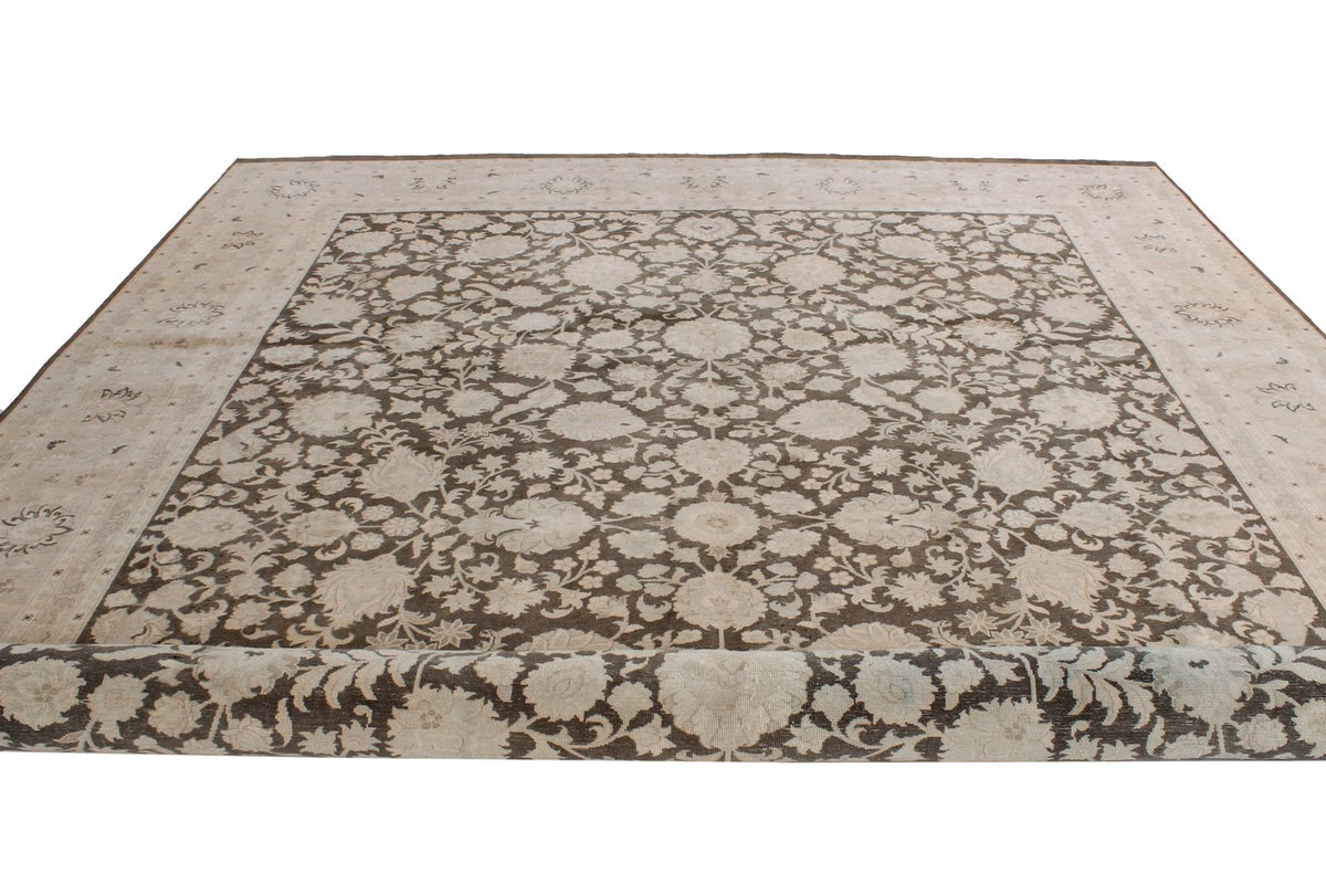 10x14 Beige and Brown Persian Traditional Rug