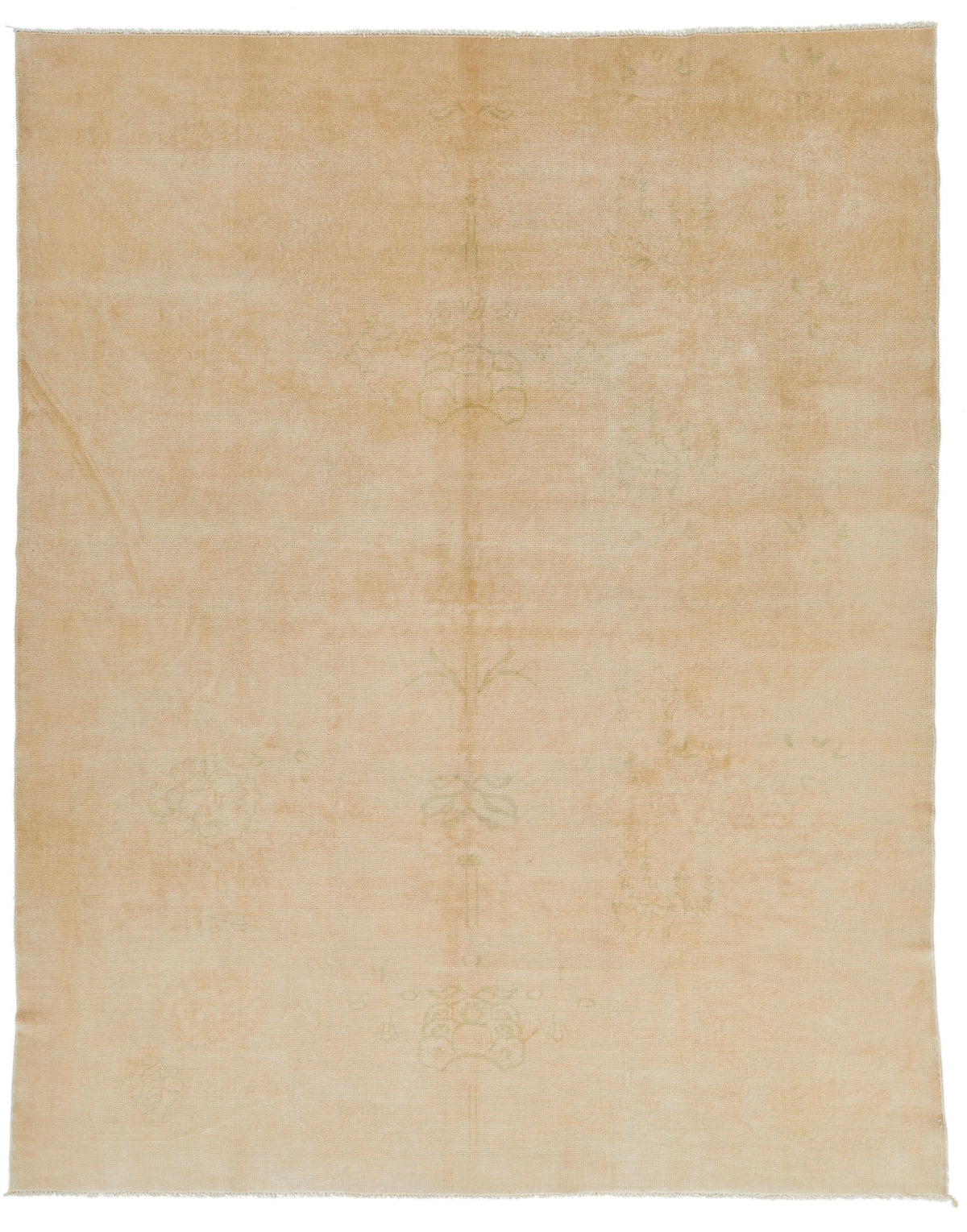 15x20 Ivory and Beige Turkish Oushak Rug