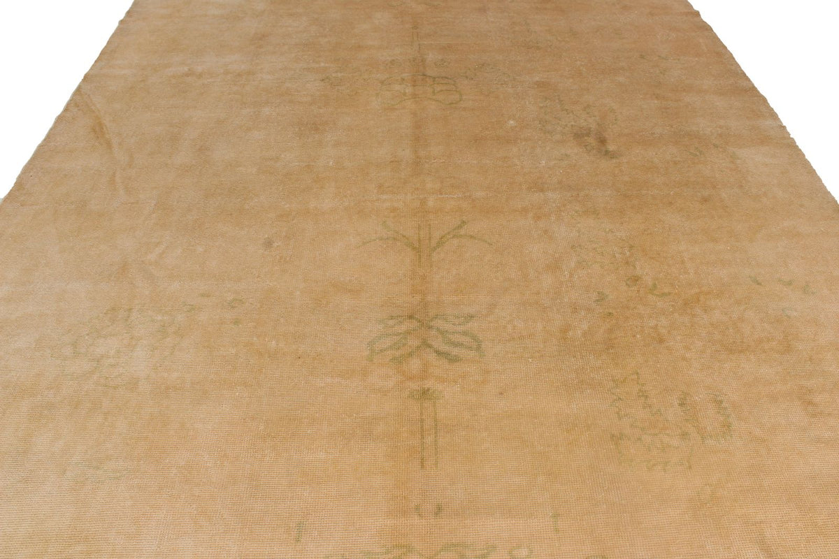 15x20 Ivory and Beige Turkish Oushak Rug