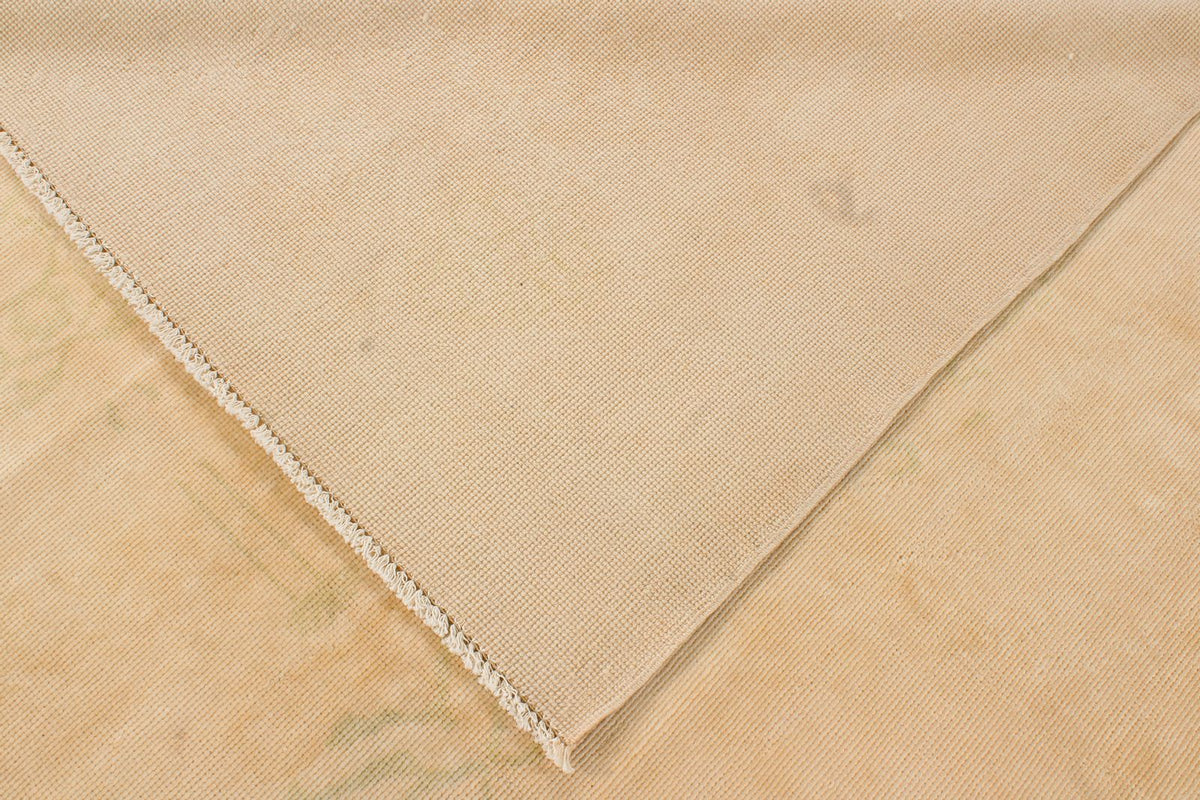 15x20 Ivory and Beige Turkish Oushak Rug