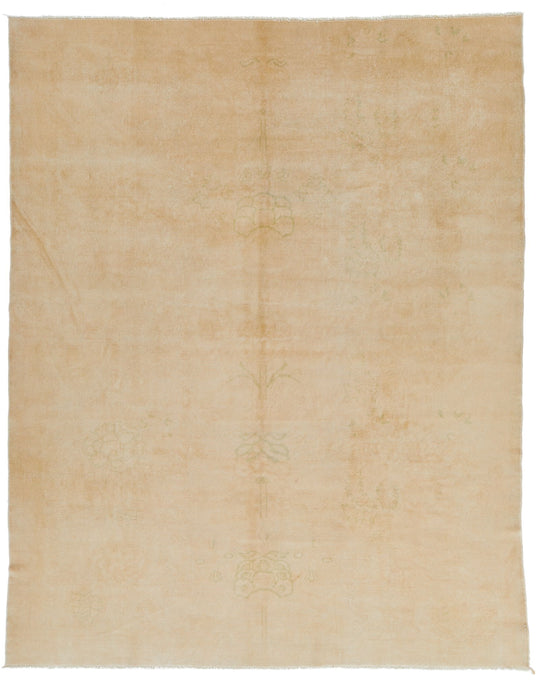 15x20 Ivory and Beige Turkish Oushak Rug