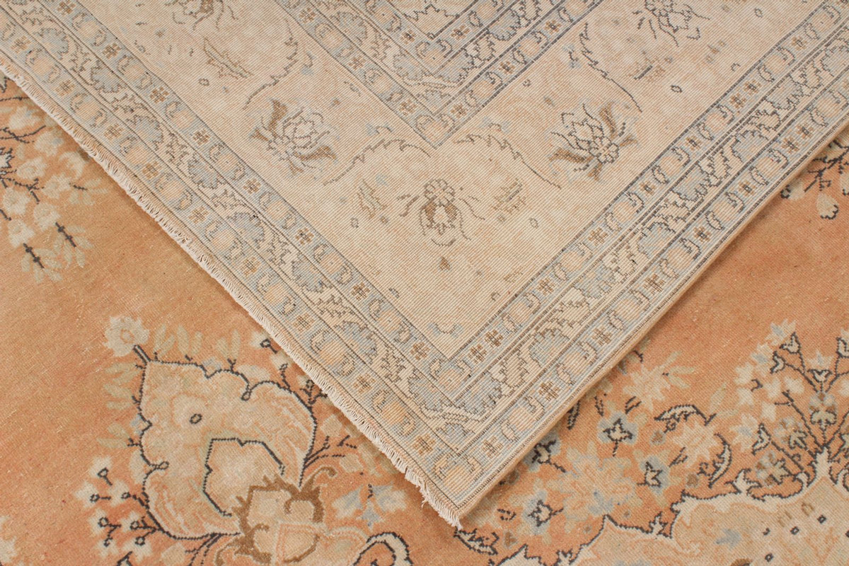 9x12 Rust and Beige Turkish Tribal Rug