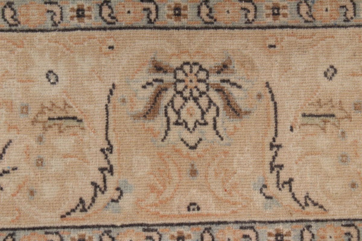 9x12 Rust and Beige Turkish Tribal Rug