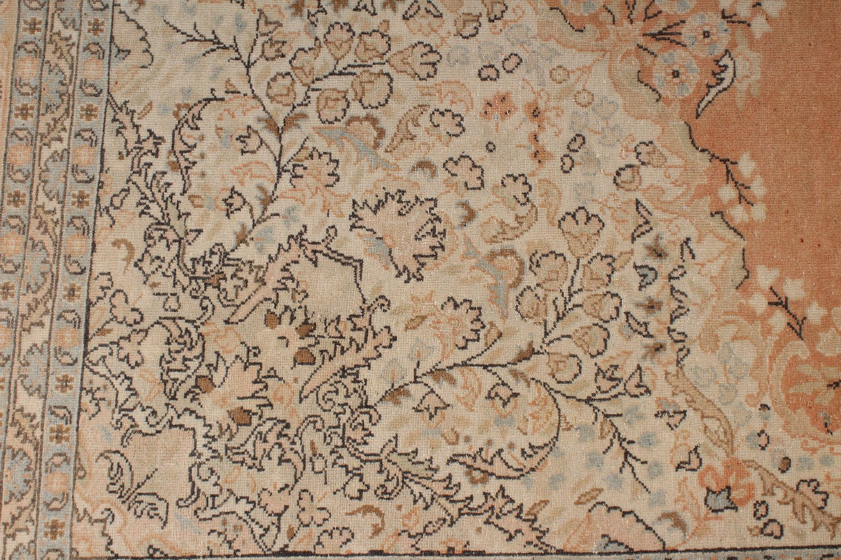 9x12 Rust and Beige Turkish Tribal Rug