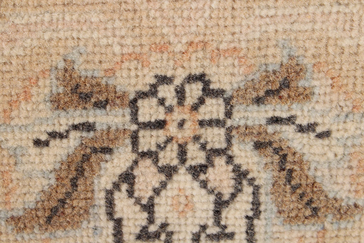 9x12 Rust and Beige Turkish Tribal Rug