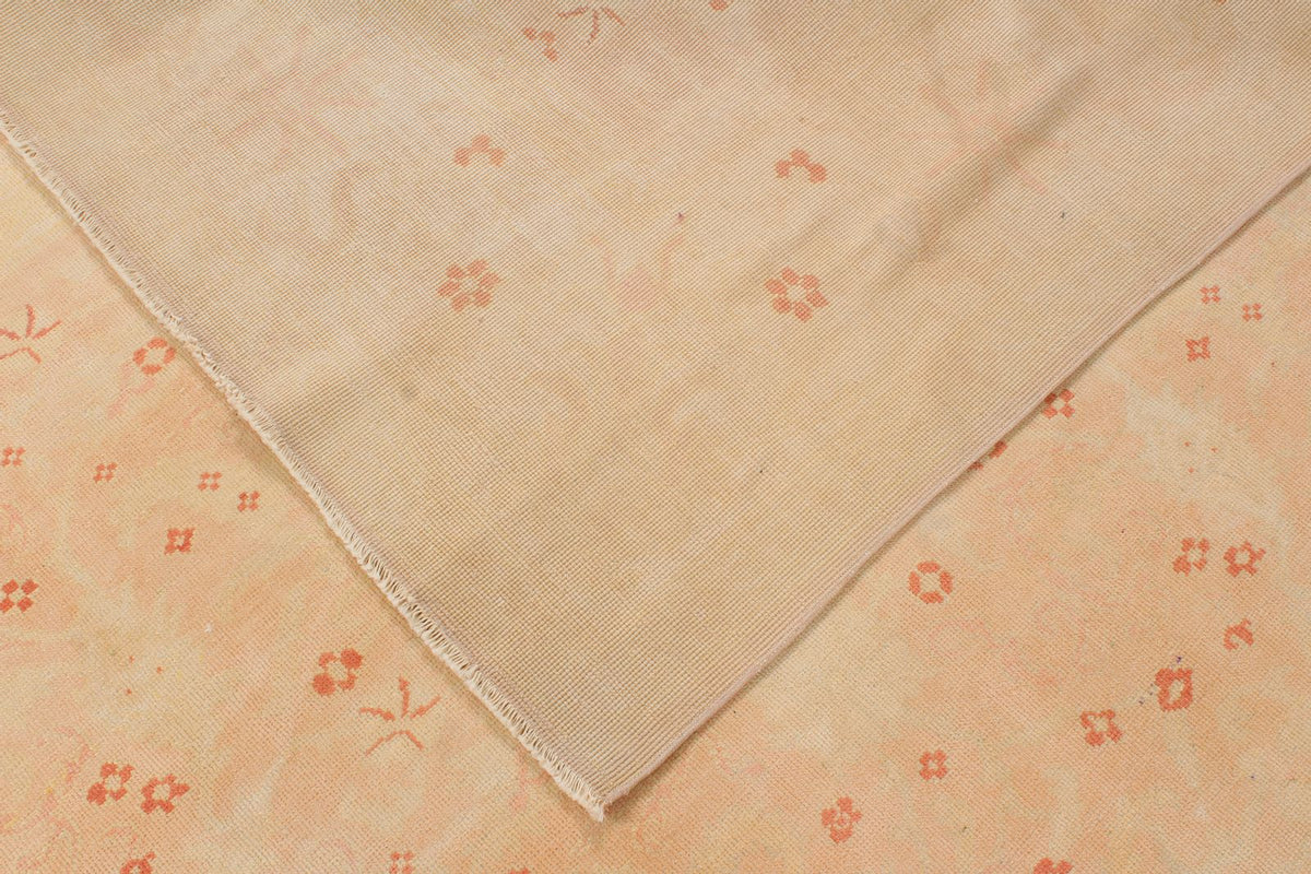 10x13 Beige and Rust Turkish Traditional Rug