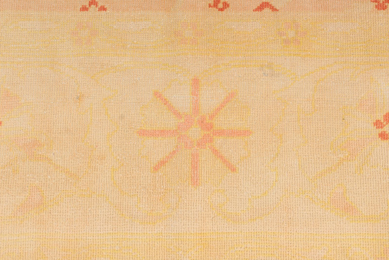 10x13 Beige and Rust Turkish Traditional Rug