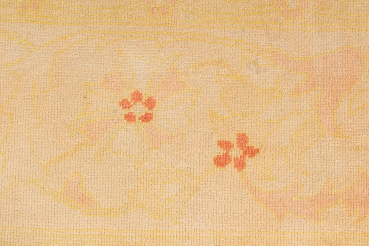 10x13 Beige and Rust Turkish Traditional Rug
