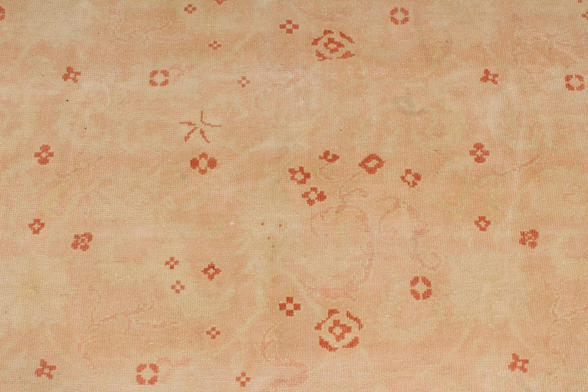 10x13 Beige and Rust Turkish Traditional Rug