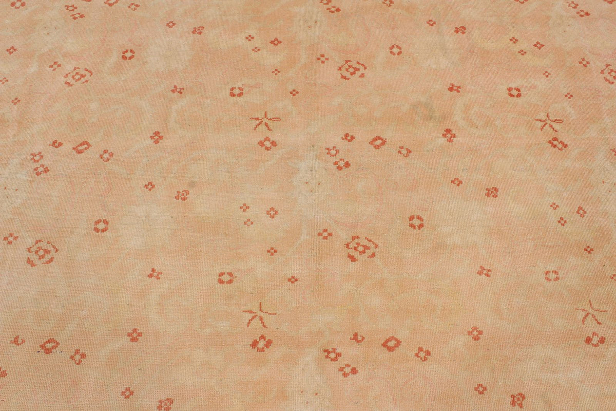 10x13 Beige and Rust Turkish Traditional Rug