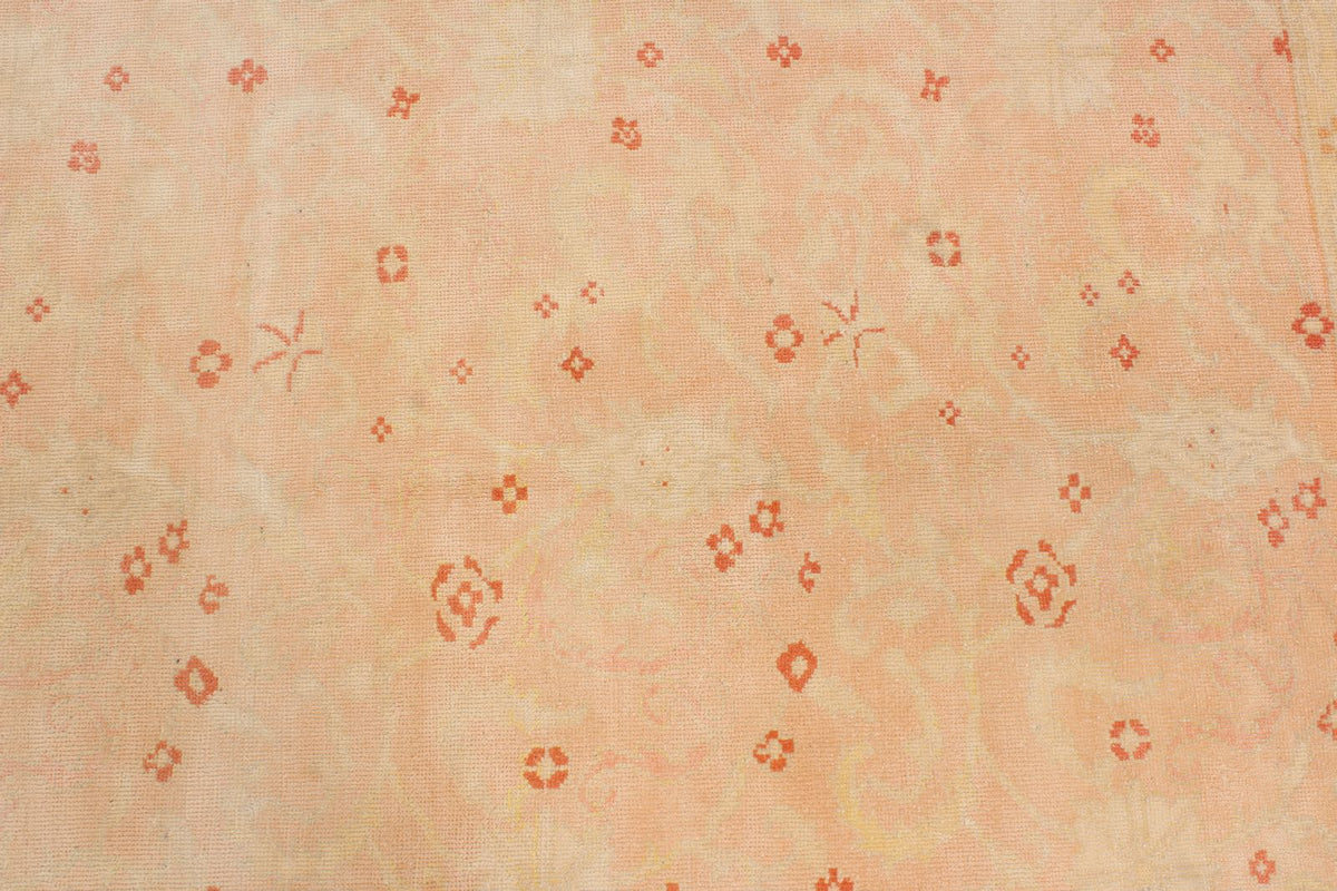 10x13 Beige and Rust Turkish Traditional Rug