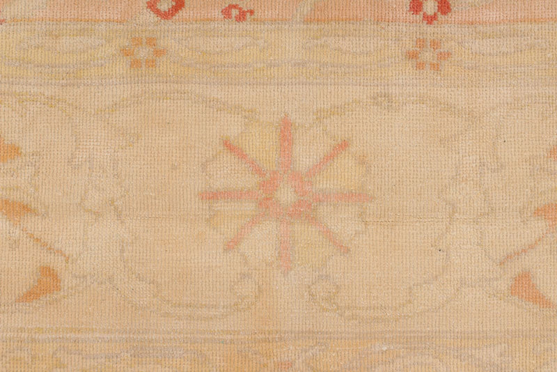 10x13 Beige and Rust Turkish Traditional Rug