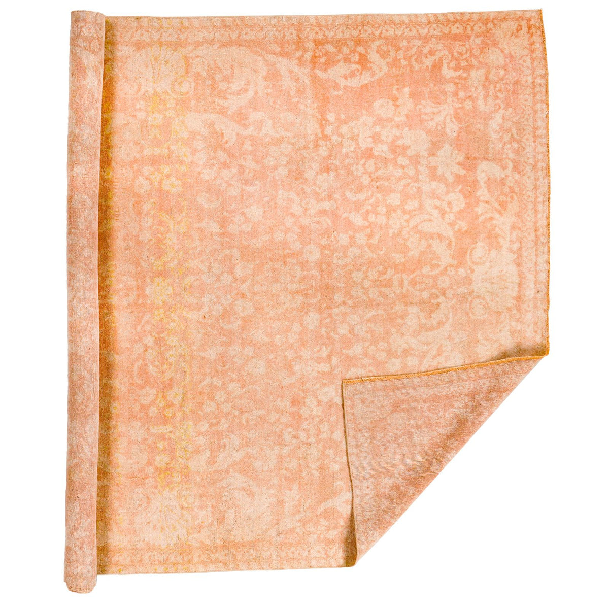 7x8 Beige Turkish Oushak Rug