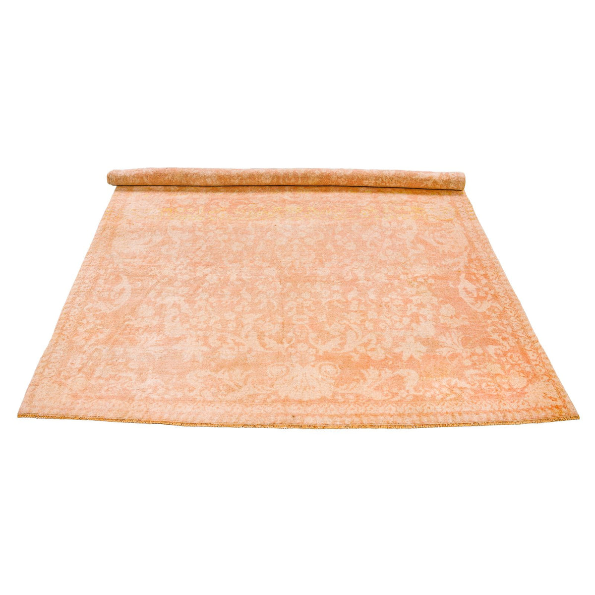 7x8 Beige Turkish Oushak Rug