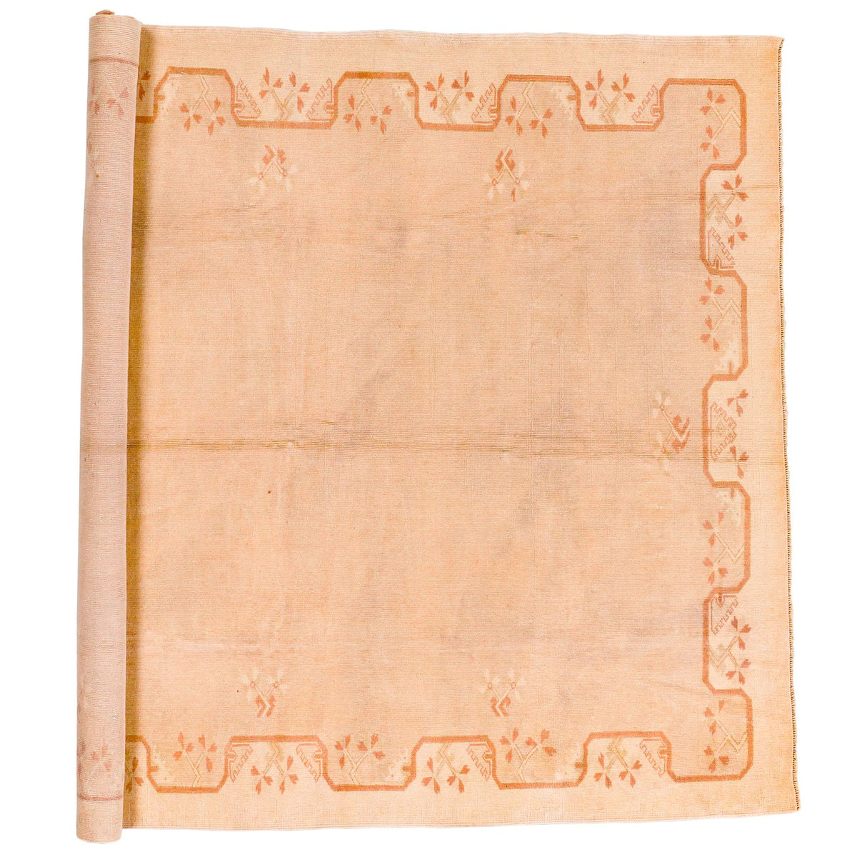 6x7 Beige Turkish Milas Rug