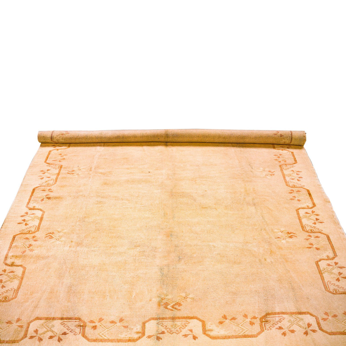 6x7 Beige Turkish Milas Rug
