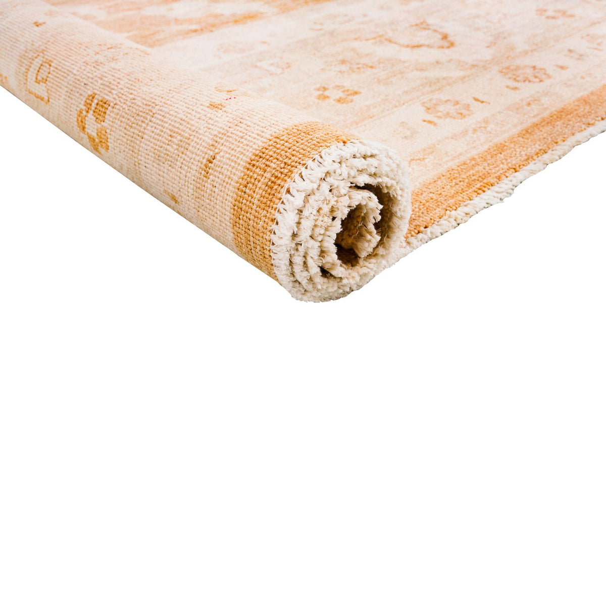 9x9 Brown and Beige Turkish Oushak Rug