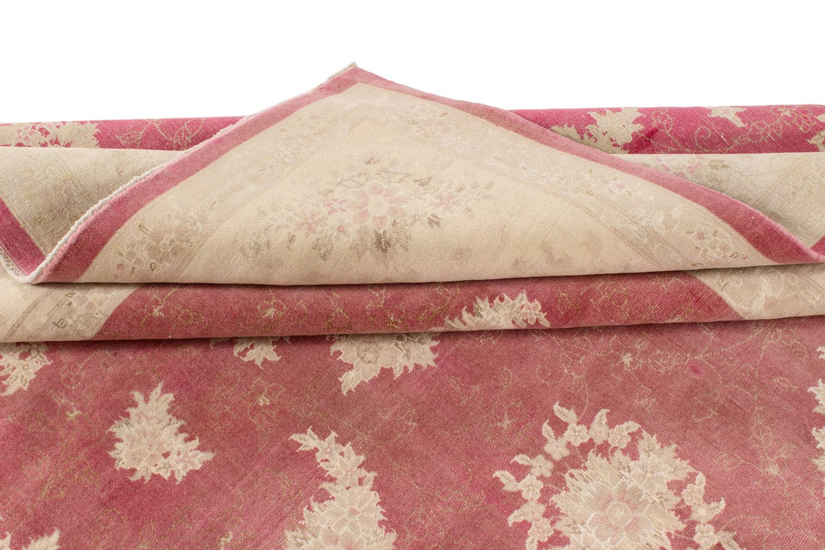 8x10 Rust and Beige Turkish Traditional Rug