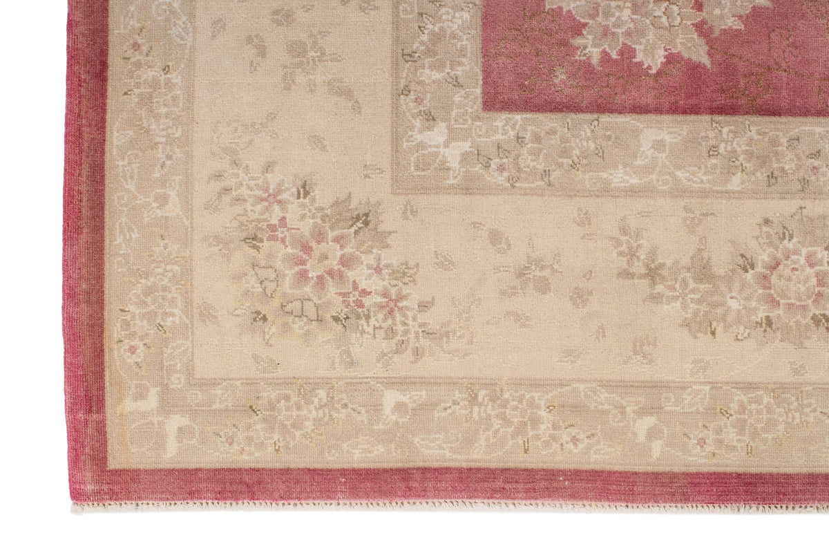 8x10 Rust and Beige Turkish Traditional Rug