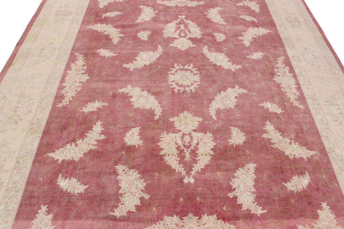 8x10 Rust and Beige Turkish Traditional Rug