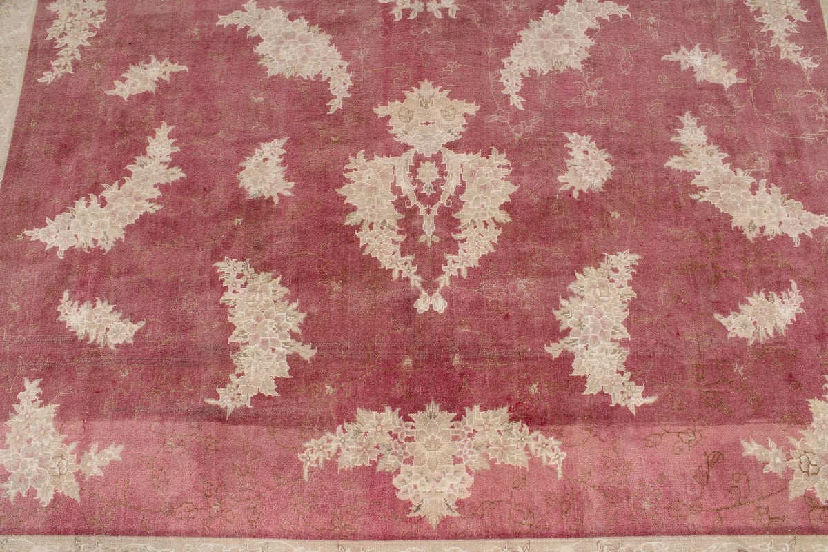 8x10 Rust and Beige Turkish Traditional Rug