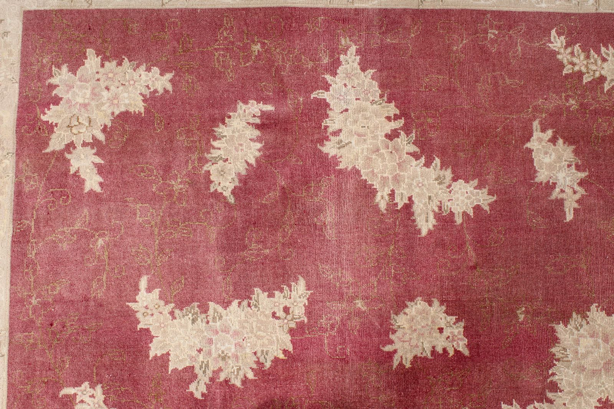 8x10 Rust and Beige Turkish Traditional Rug