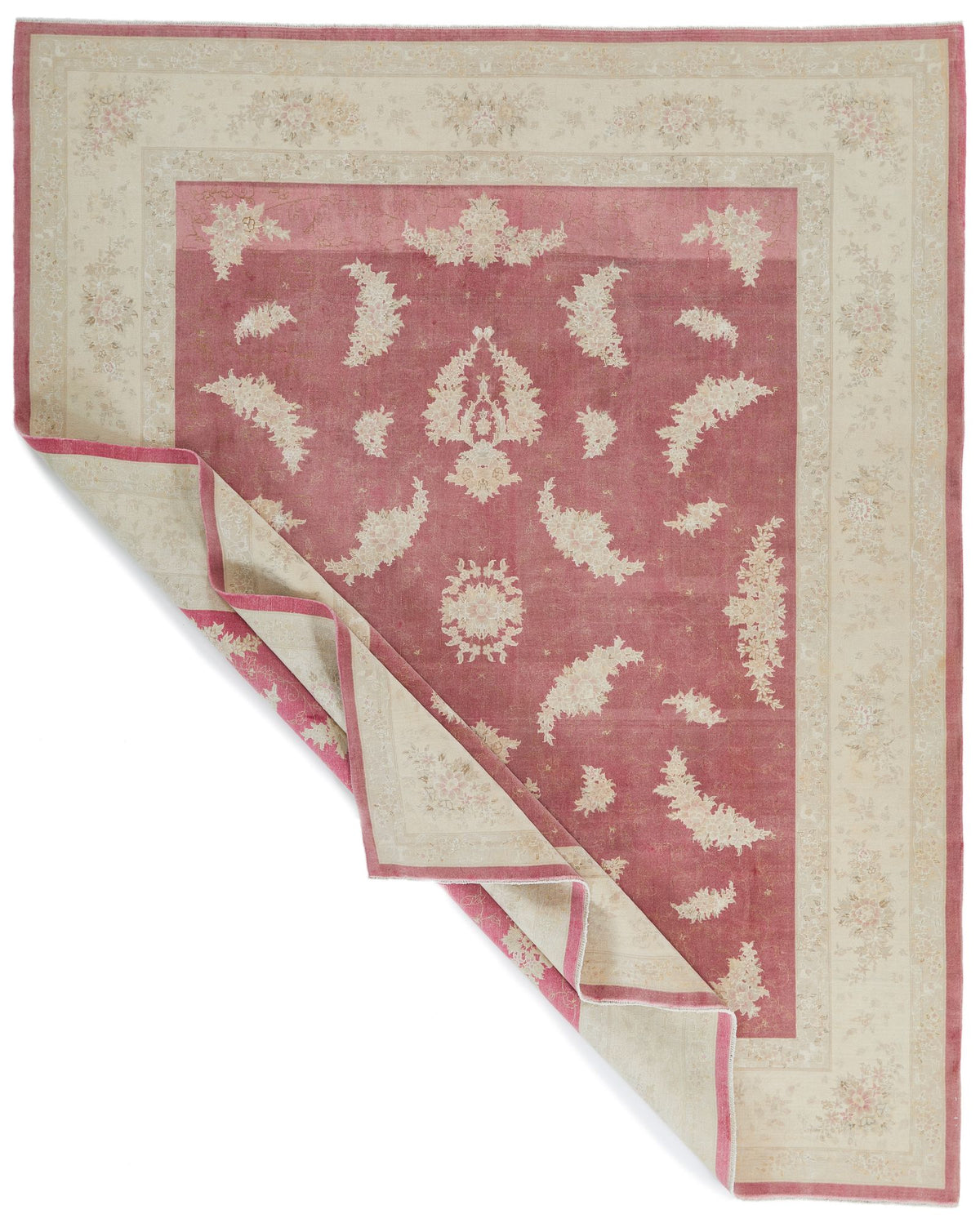 8x10 Rust and Beige Turkish Traditional Rug
