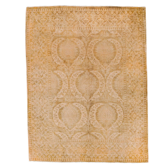 6x8 Beige Turkish Traditional Rug