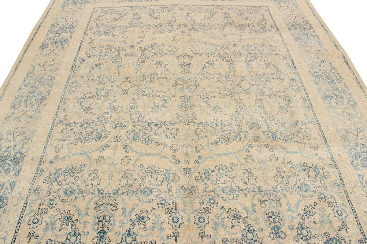 8x10 Beige and Blue Persian Traditional Rug