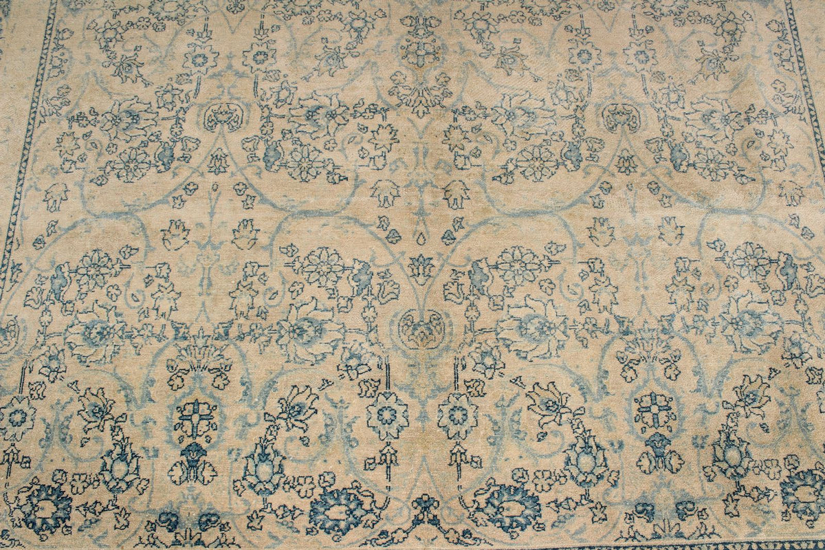 8x10 Beige and Blue Persian Traditional Rug