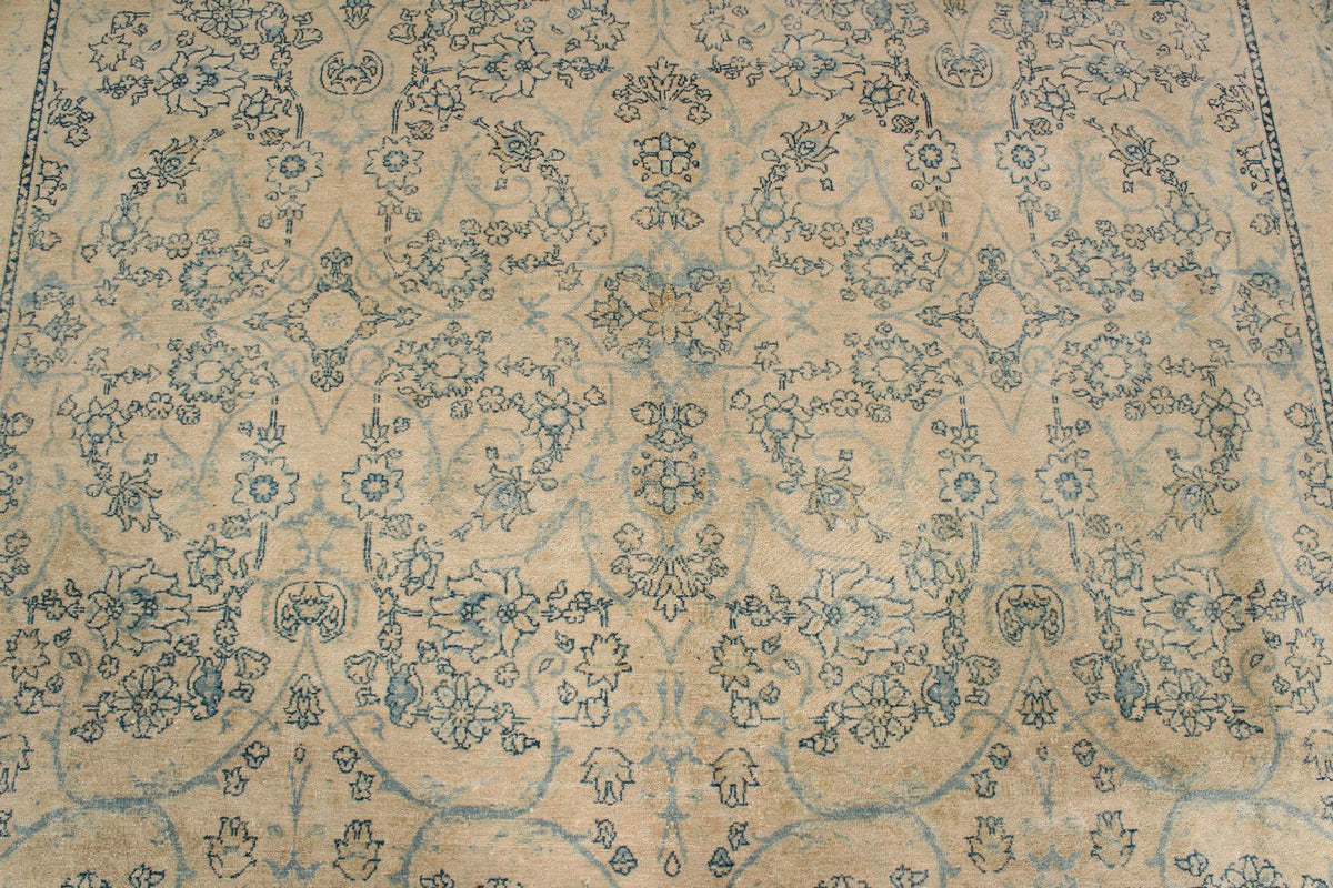 8x10 Beige and Blue Persian Traditional Rug