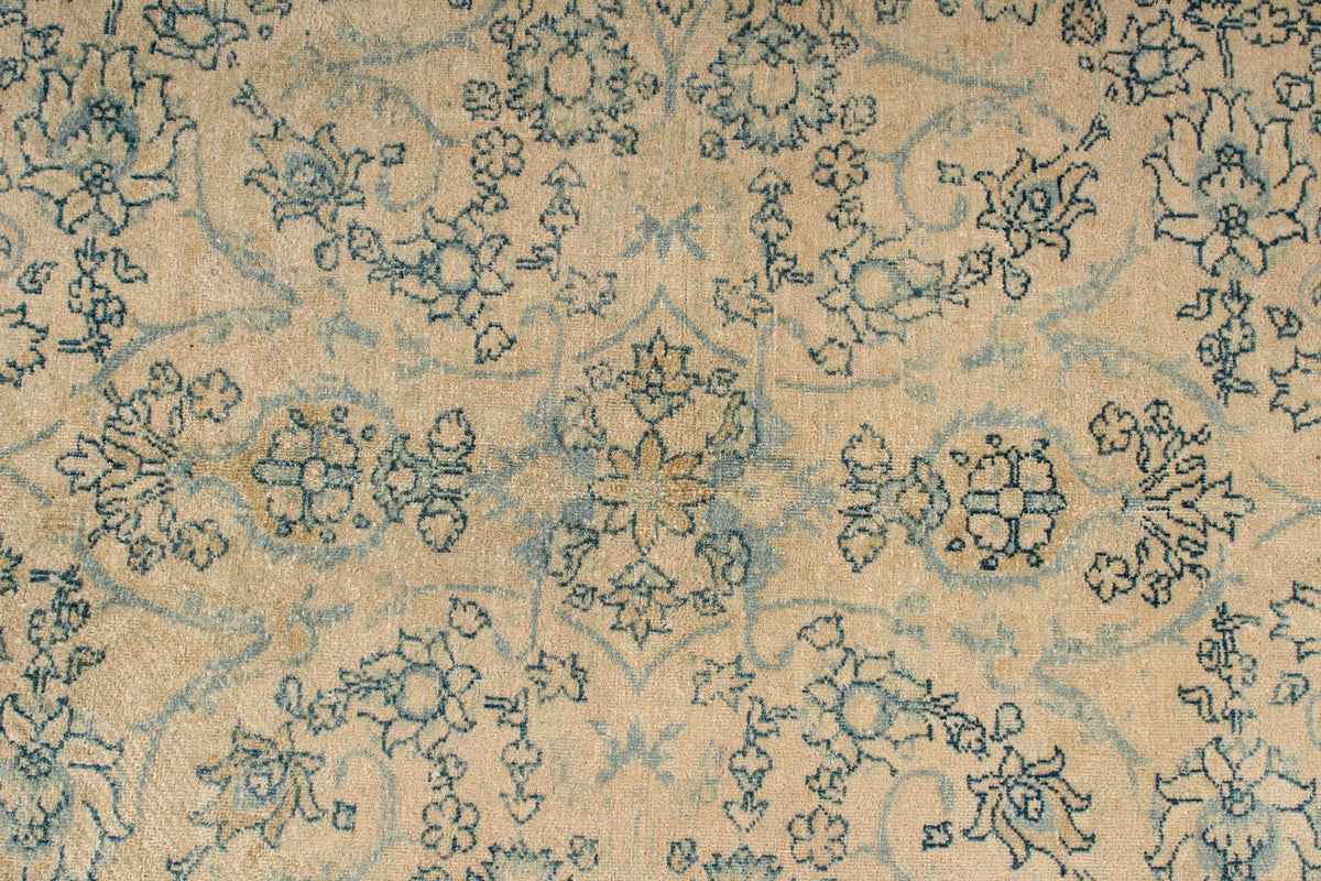 8x10 Beige and Blue Persian Traditional Rug