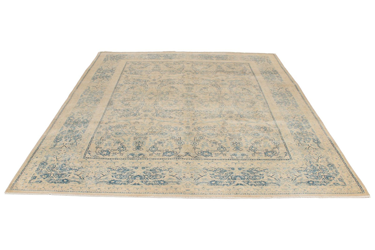 8x10 Beige and Blue Persian Traditional Rug