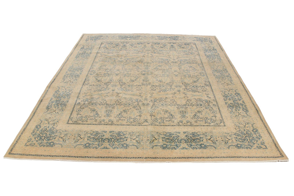 8x10 Beige and Blue Persian Traditional Rug