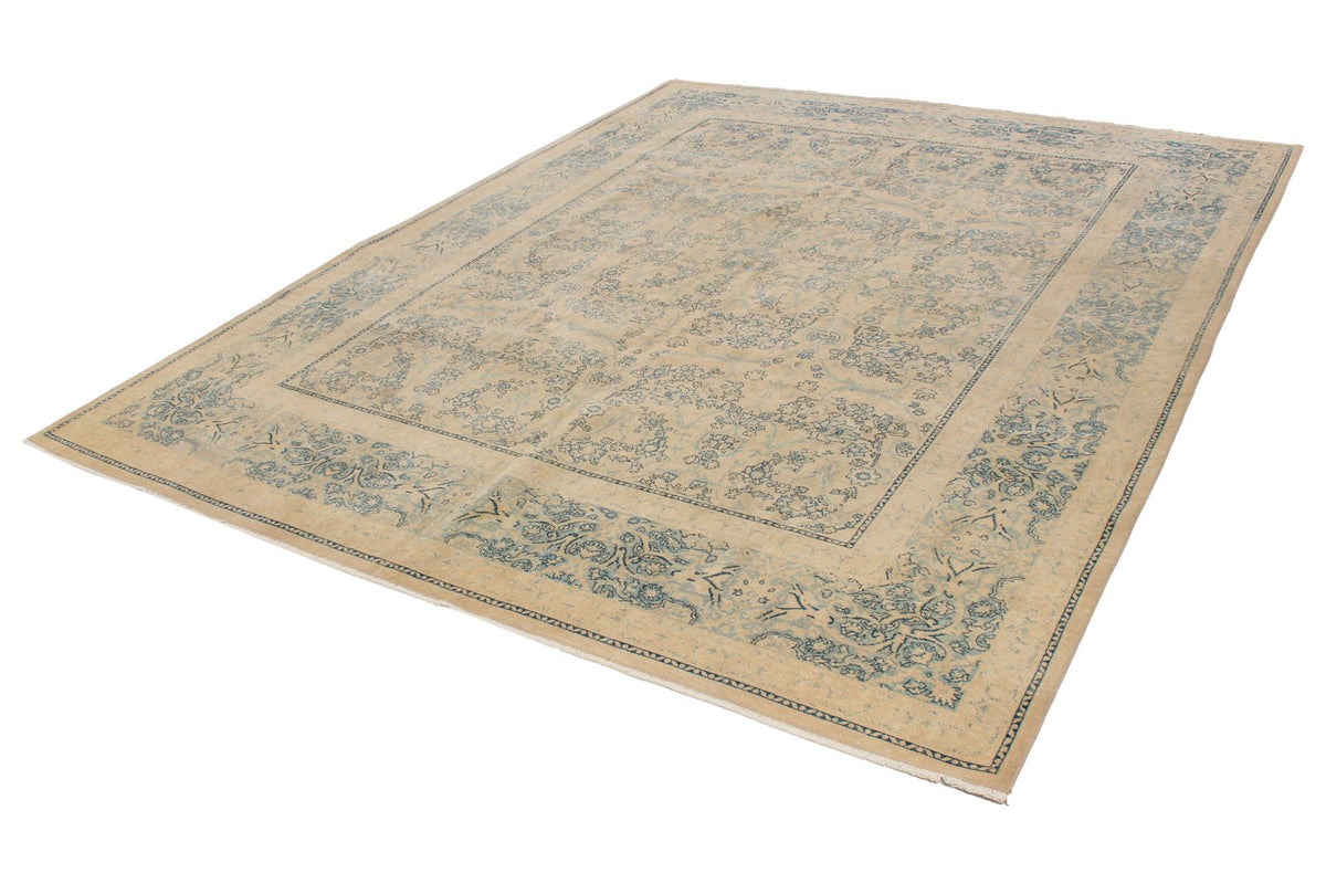 8x10 Beige and Blue Persian Traditional Rug