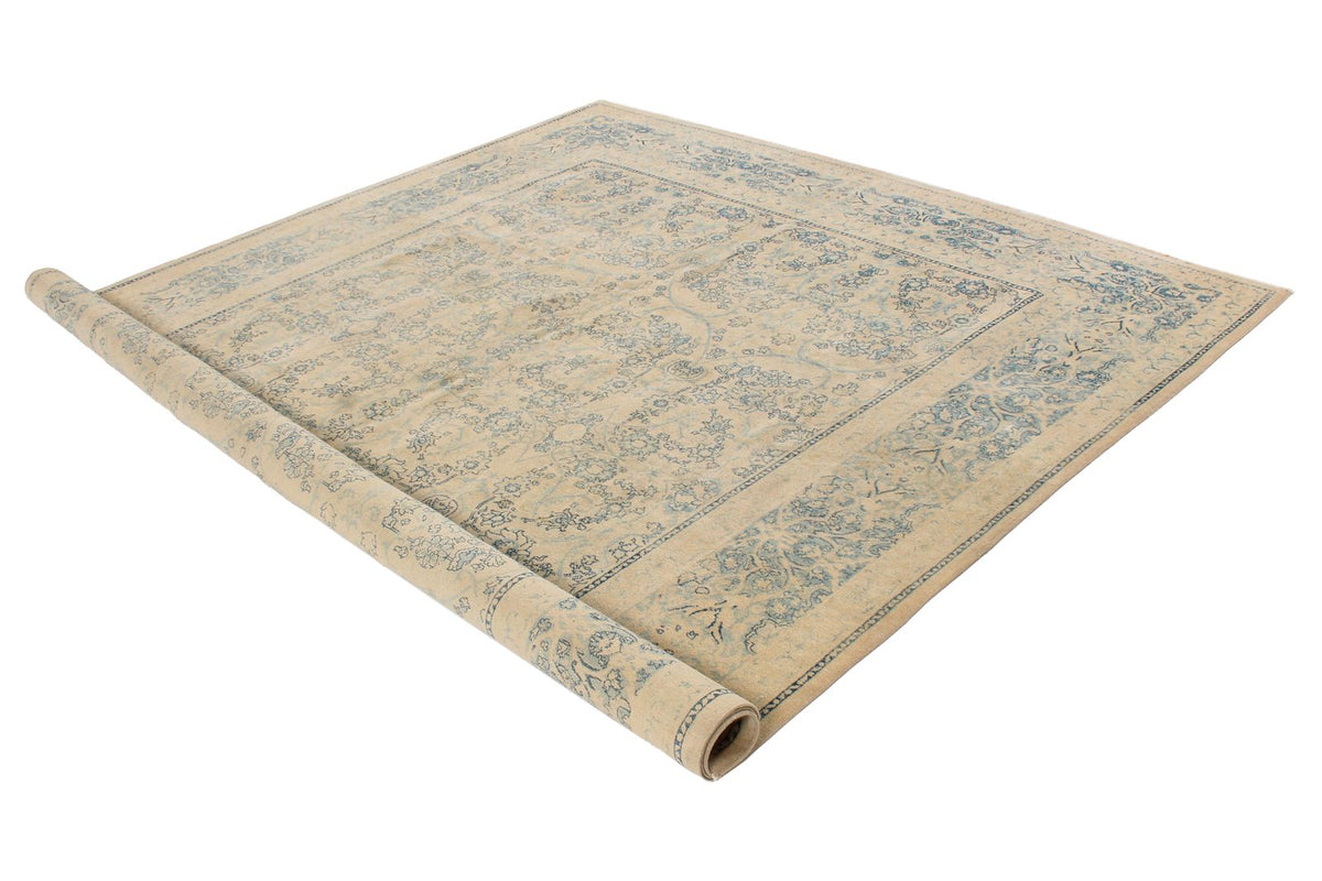 8x10 Beige and Blue Persian Traditional Rug
