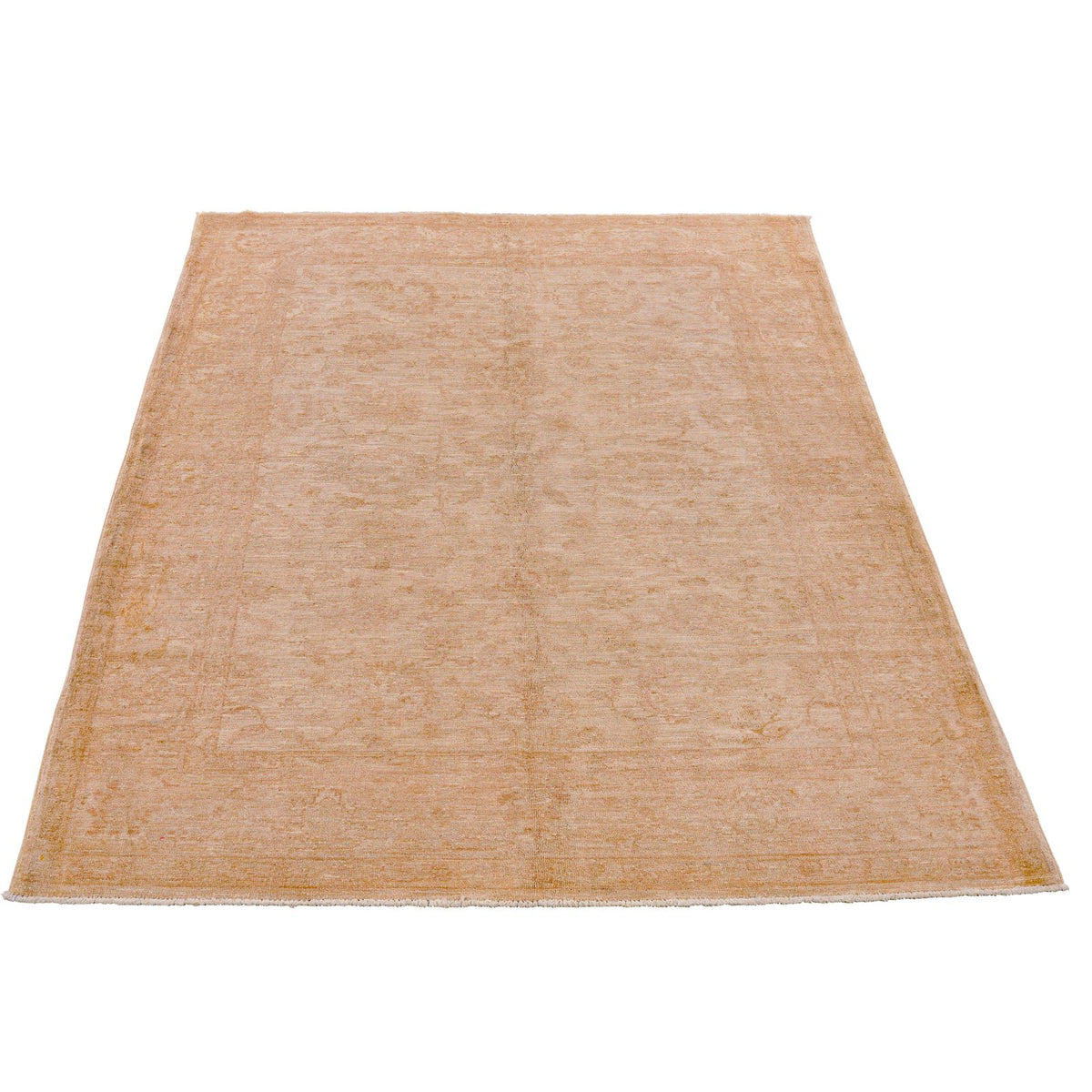 6x8 Beige Turkish Oushak Rug