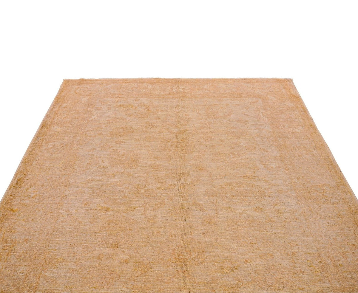 6x8 Beige Turkish Oushak Rug