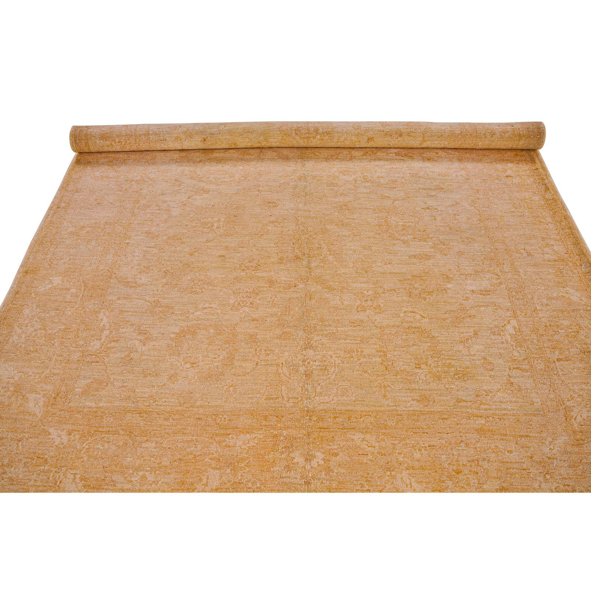 6x8 Beige Turkish Oushak Rug