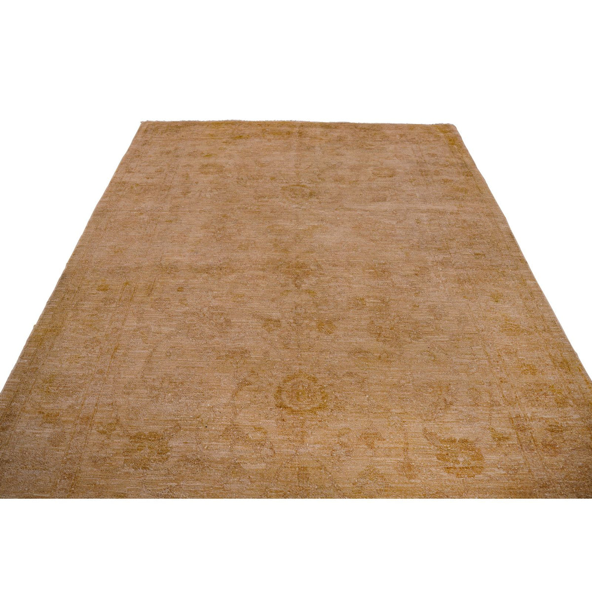 5x8 Beige Turkish Oushak Rug