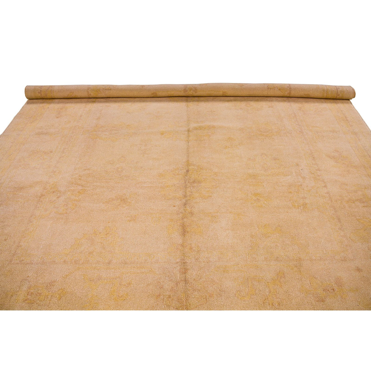 8x10 Beige Turkish Oushak Rug