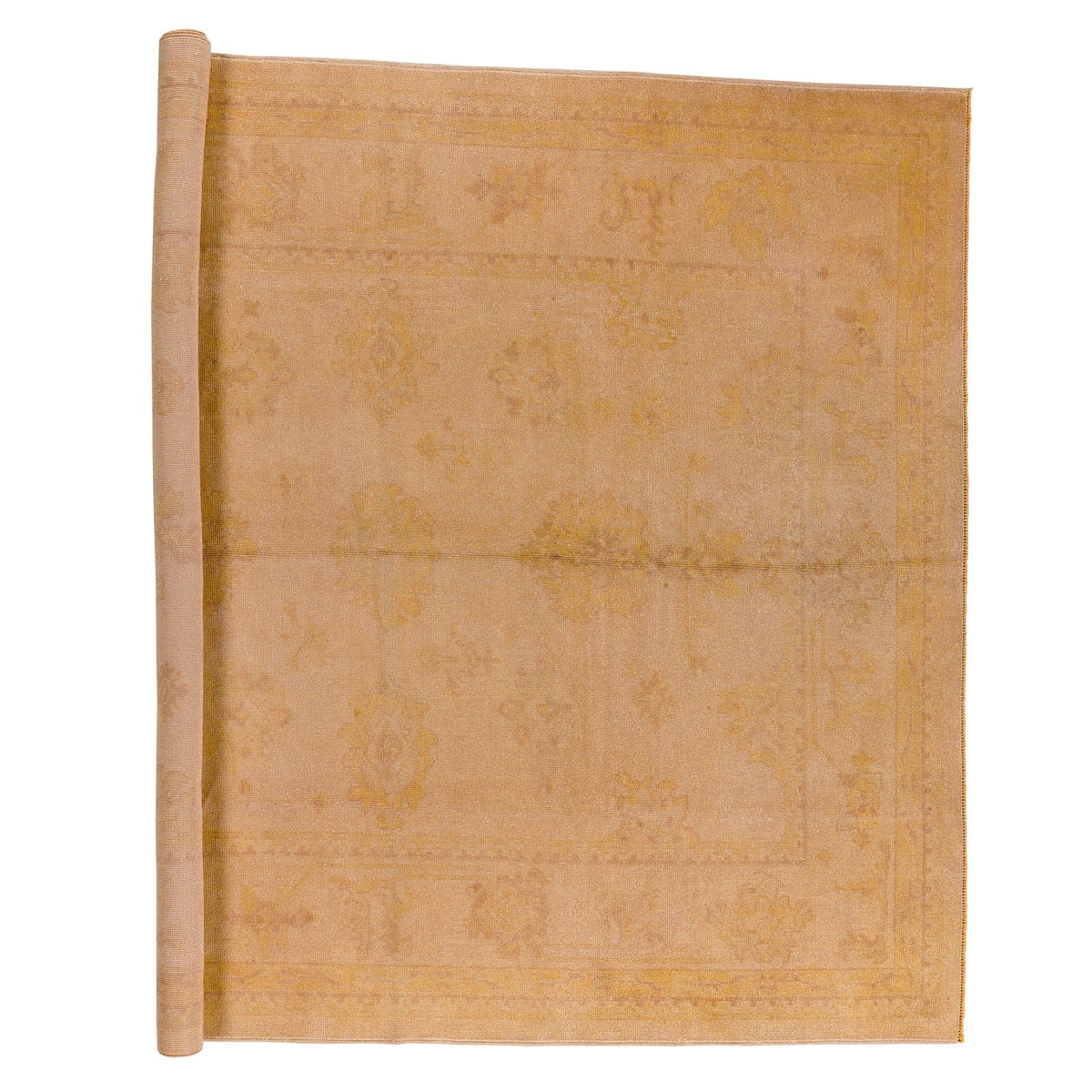 8x10 Beige Turkish Oushak Rug