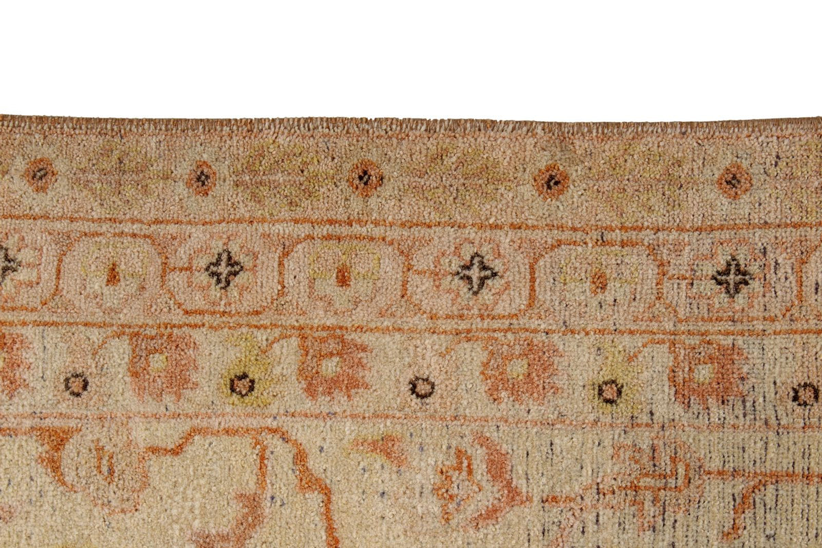 9x12 Rust and Beige Turkish Oushak Rug