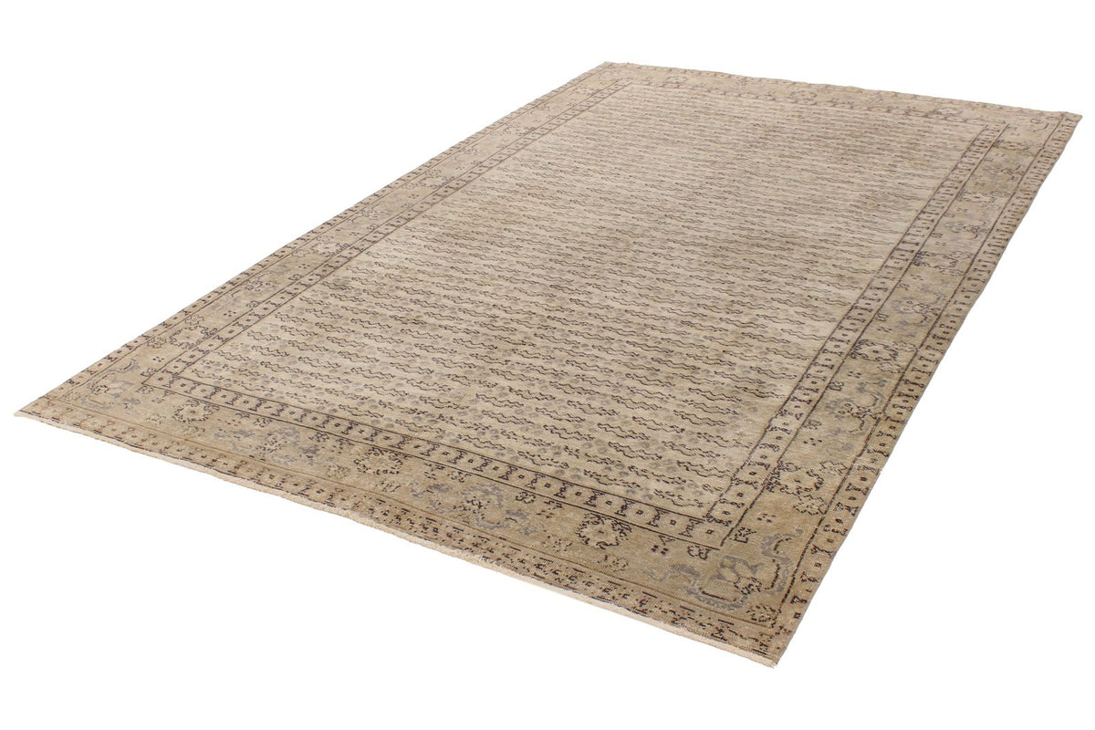 6x10 Gray Turkish Tribal Rug