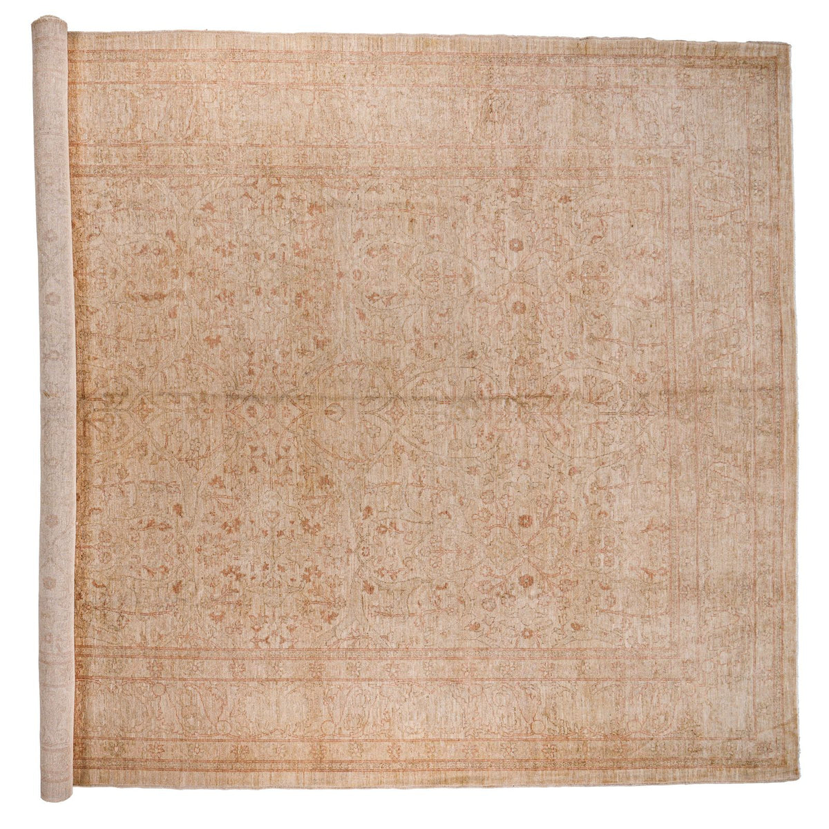 10x15 Beige Turkish Oushak Rug