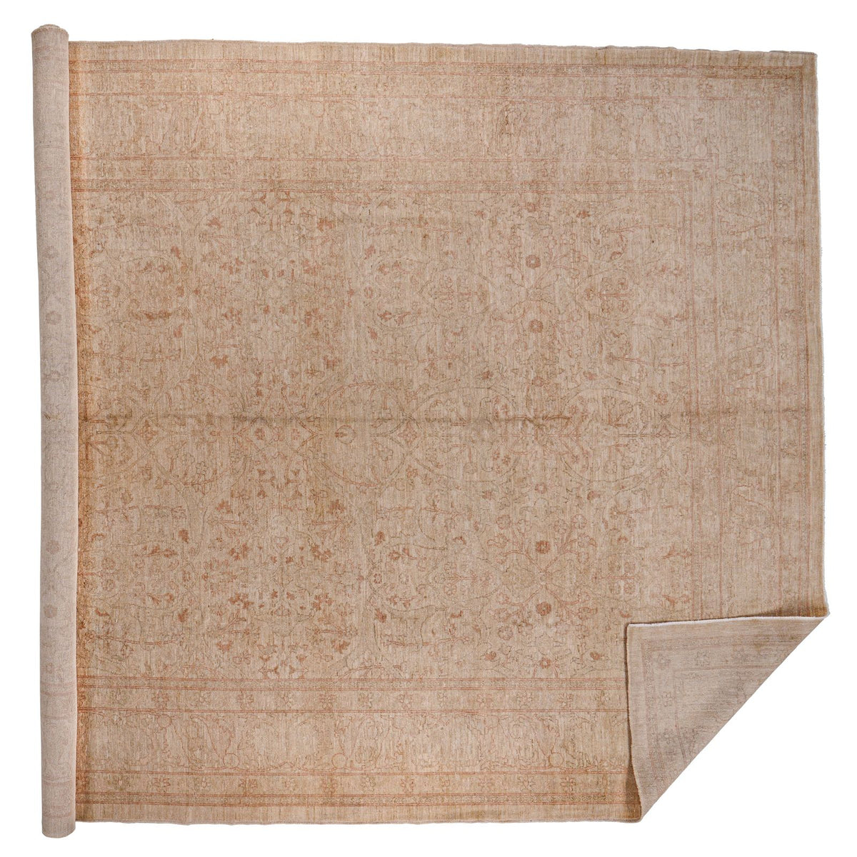 10x15 Beige Turkish Oushak Rug