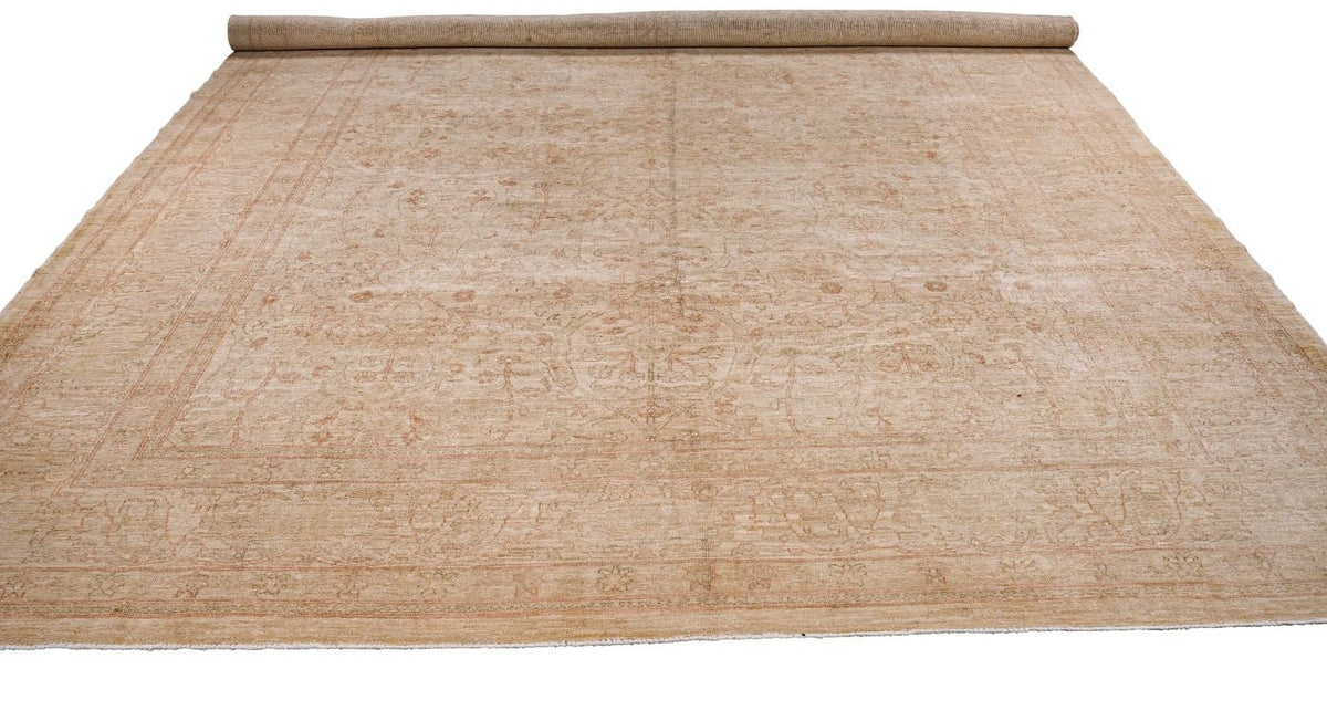 10x15 Beige Turkish Oushak Rug