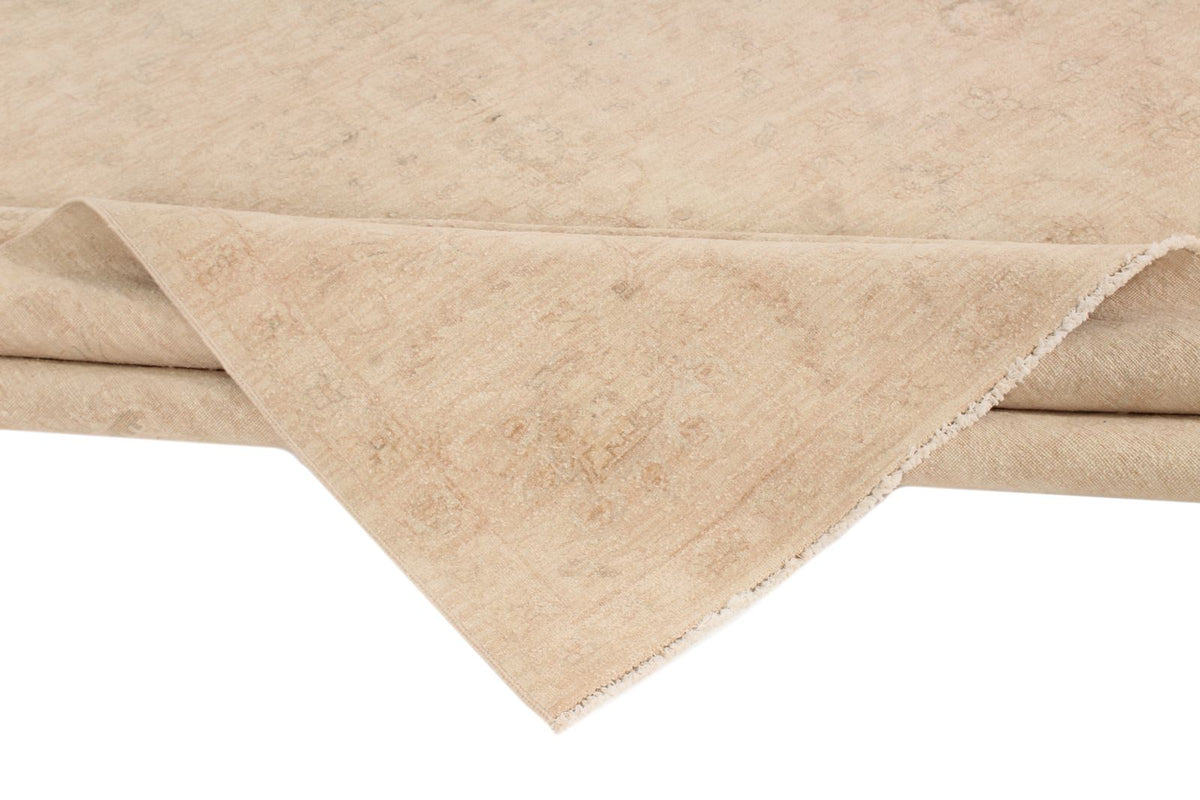 9x12 Beige Turkish Oushak Rug