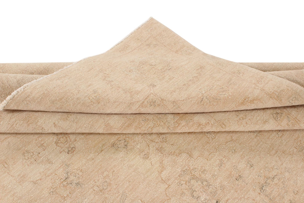 9x12 Beige Turkish Oushak Rug