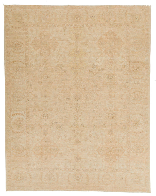 9x12 Beige Turkish Oushak Rug